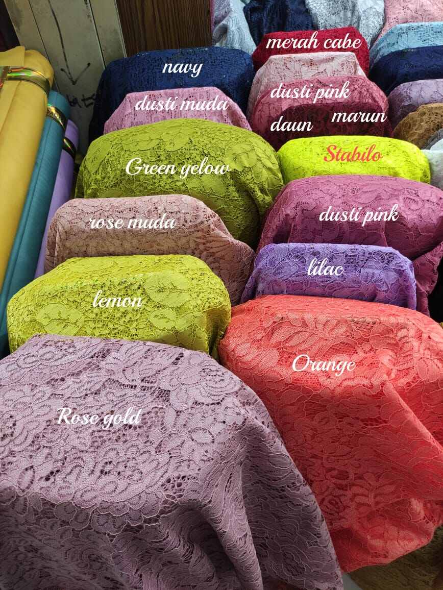 BAHAN BROKAT KATUN CORNELI / BROKAT NON GELITER / BROKAT GELITER