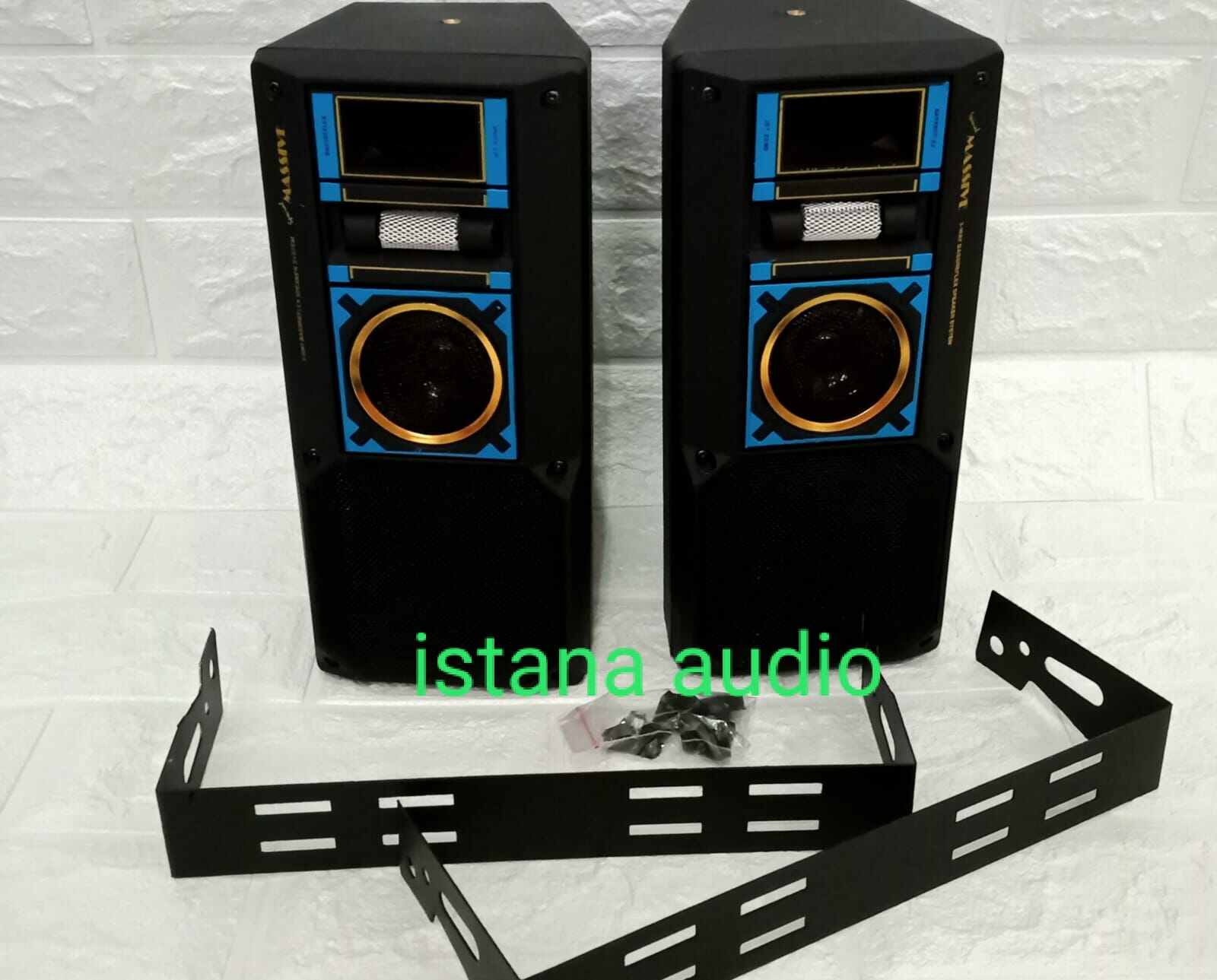 Speaker box 4" MASSIVE OE8566 sepasang 3 way original Massive OE8566