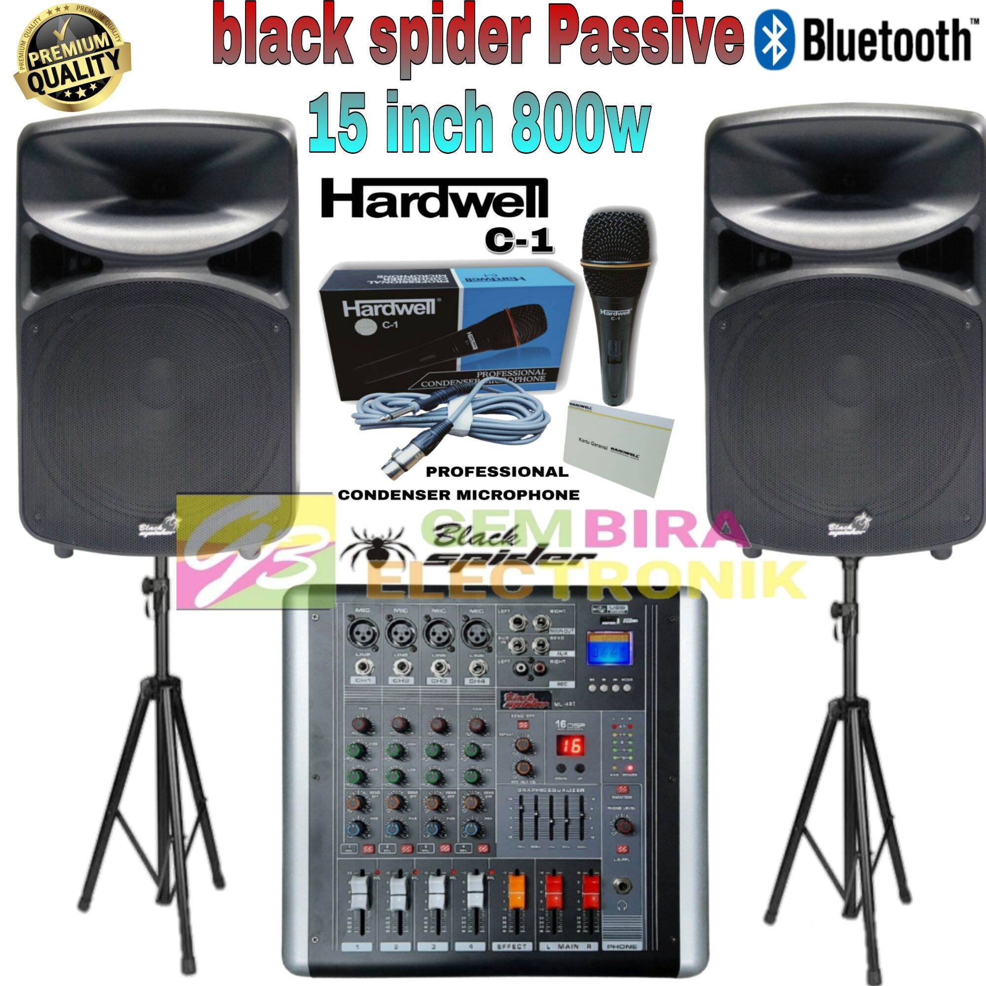 speaker passive black spider 15 inch