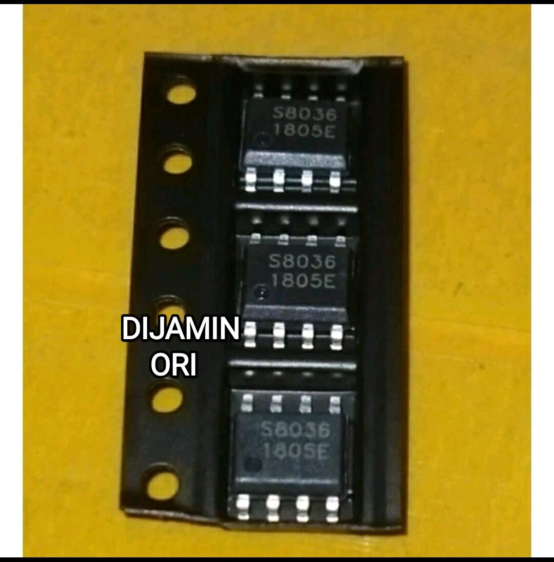 S8036 STI8036BE [ORIGINAL] IC Polaritas S 8036 K•Vision Bromo/Cartenz/GOL/Nusantara Harga 12,500 rupiah*Gratis Ongkir