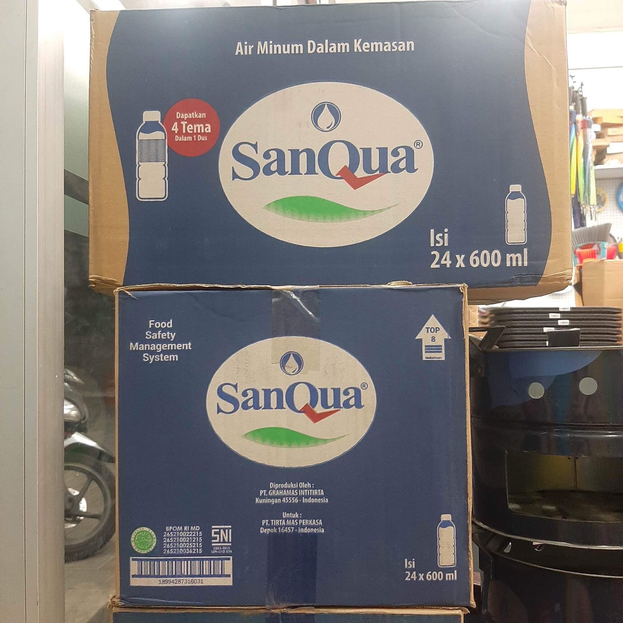 Sanqua Air Mineral Botol Tanggung 24pc 600ml | Lazada Indonesia