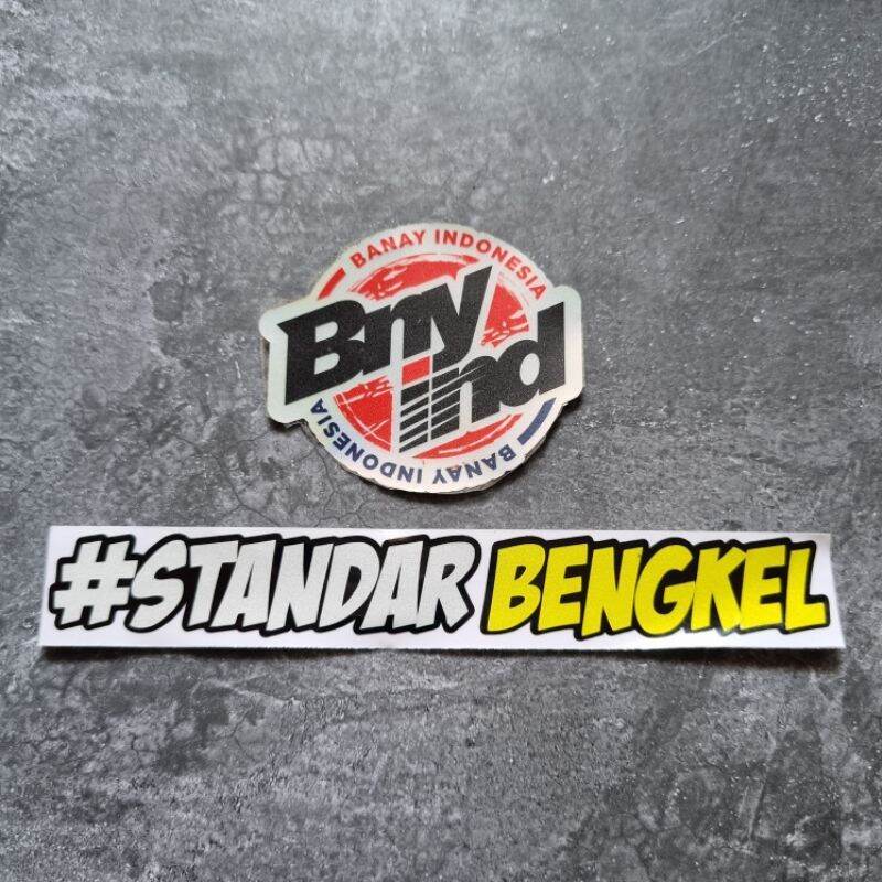 Sticker Stiker Standar Bengkel Cutting Lazada Indonesia