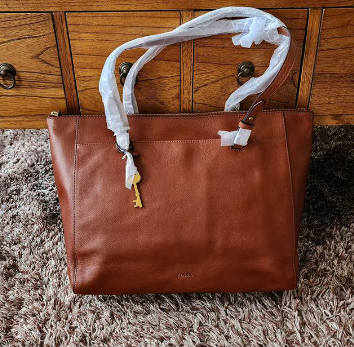 Tas Fossil Rachel tote bag Brown leather new Lazada Indonesia