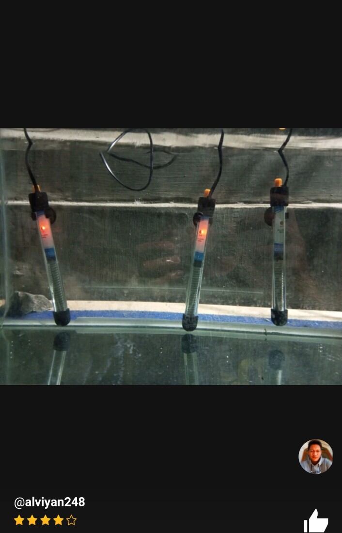 Pemanas Air Aquarium Heater Kaca GOKANA 25Watt