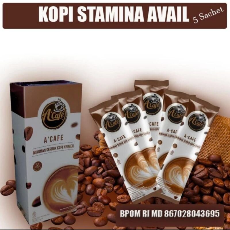 Kopi A'Cafe Avail 1 Box Isi 5 Sachet