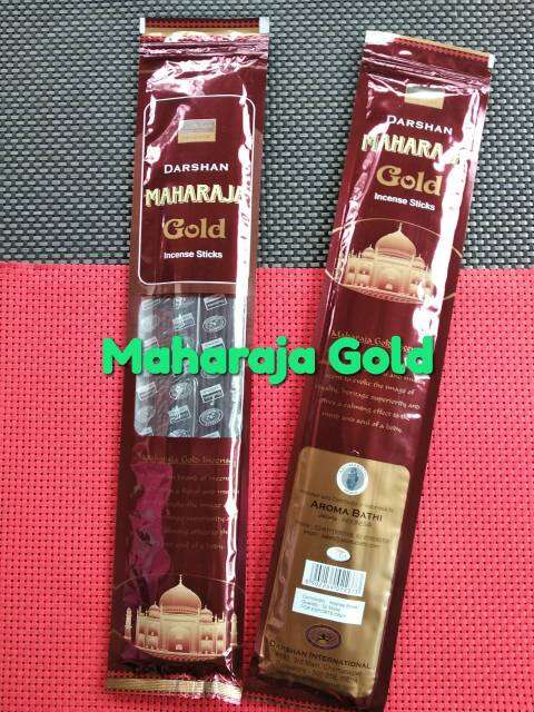 Dupa Hio Maharaja Gold Panjang 1Bungkus Isi 50 Batang Stick By Darshan India / Bakhor Buhur Pengharum Ruangan Aromaterapi
