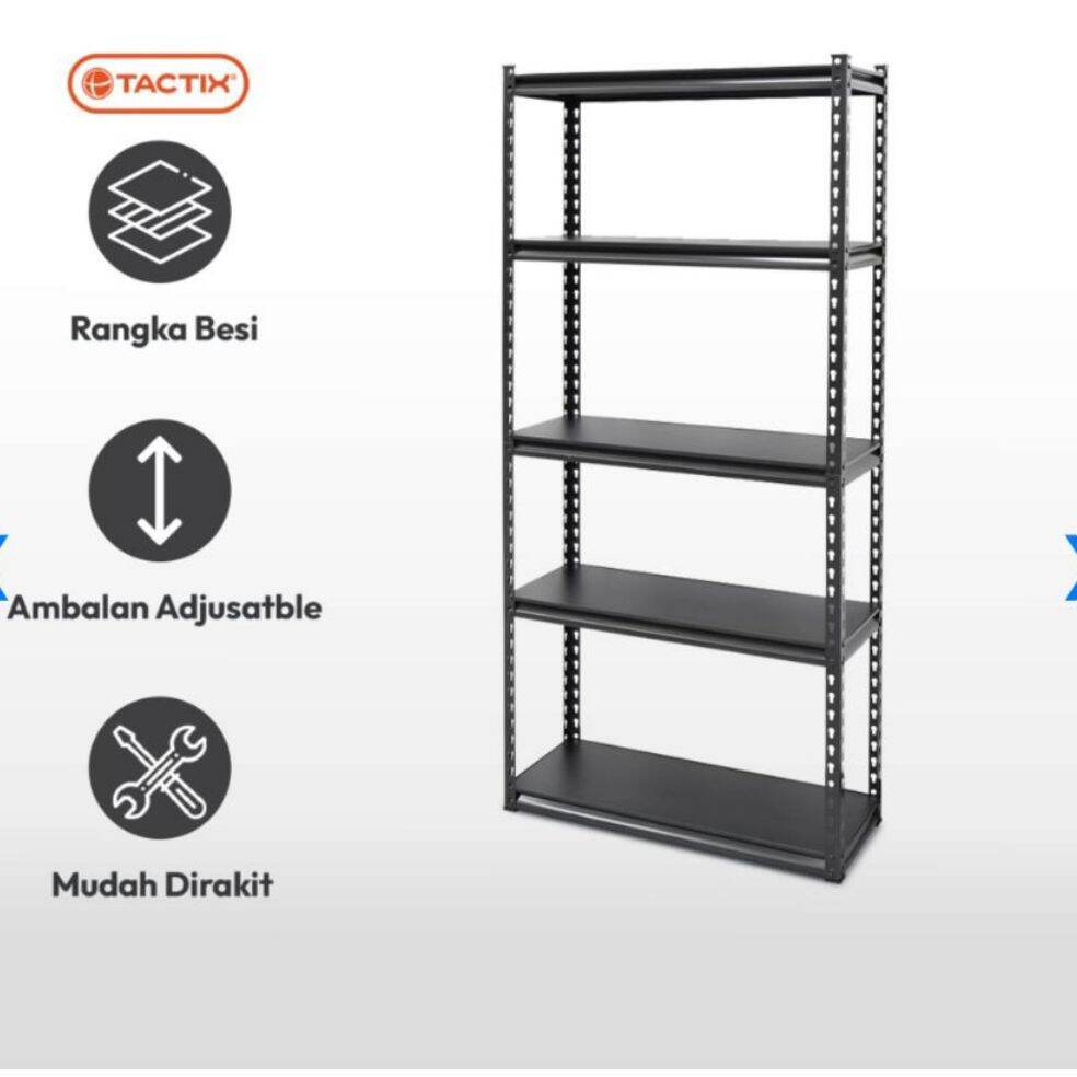 Ace Tactix Rak Besi 5 Tingkat Beli 1 Gratis 1 Rak Serbaguna Dapat 2