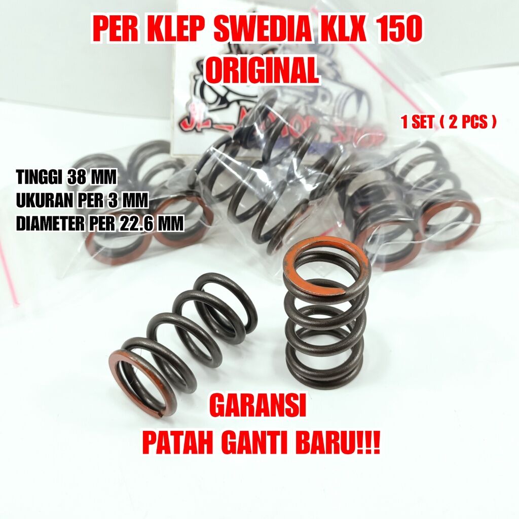 diameter klep klx