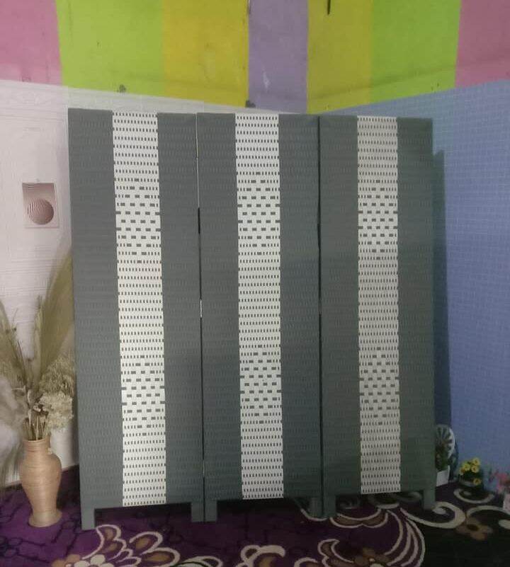 (isi 3 pintu) Sketsel Rotan Sintetis Pembatas Ruangan Rotan sintetis termurah
