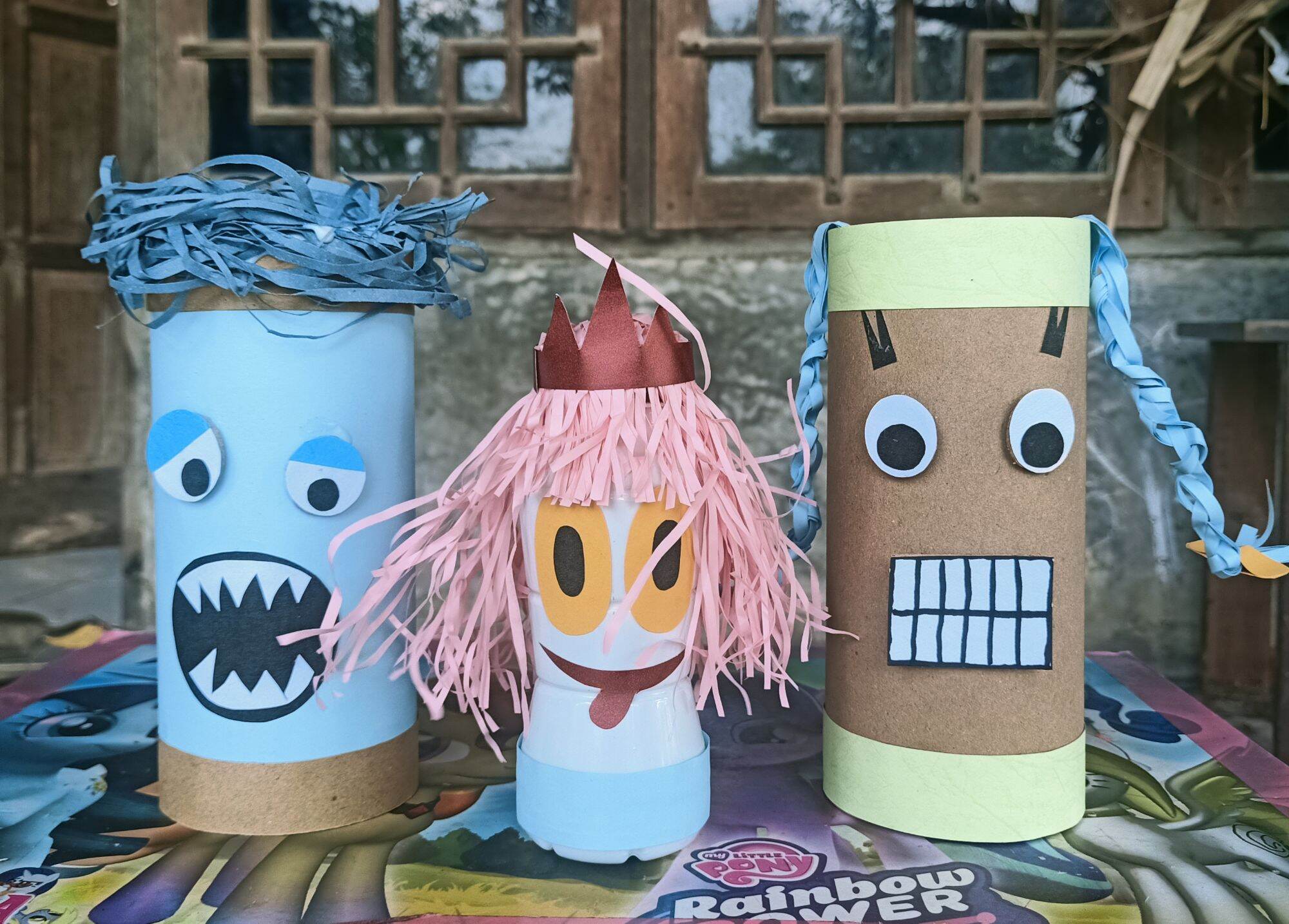 prakarya celengan daur ulang botol plastik kerajinan botol plastik