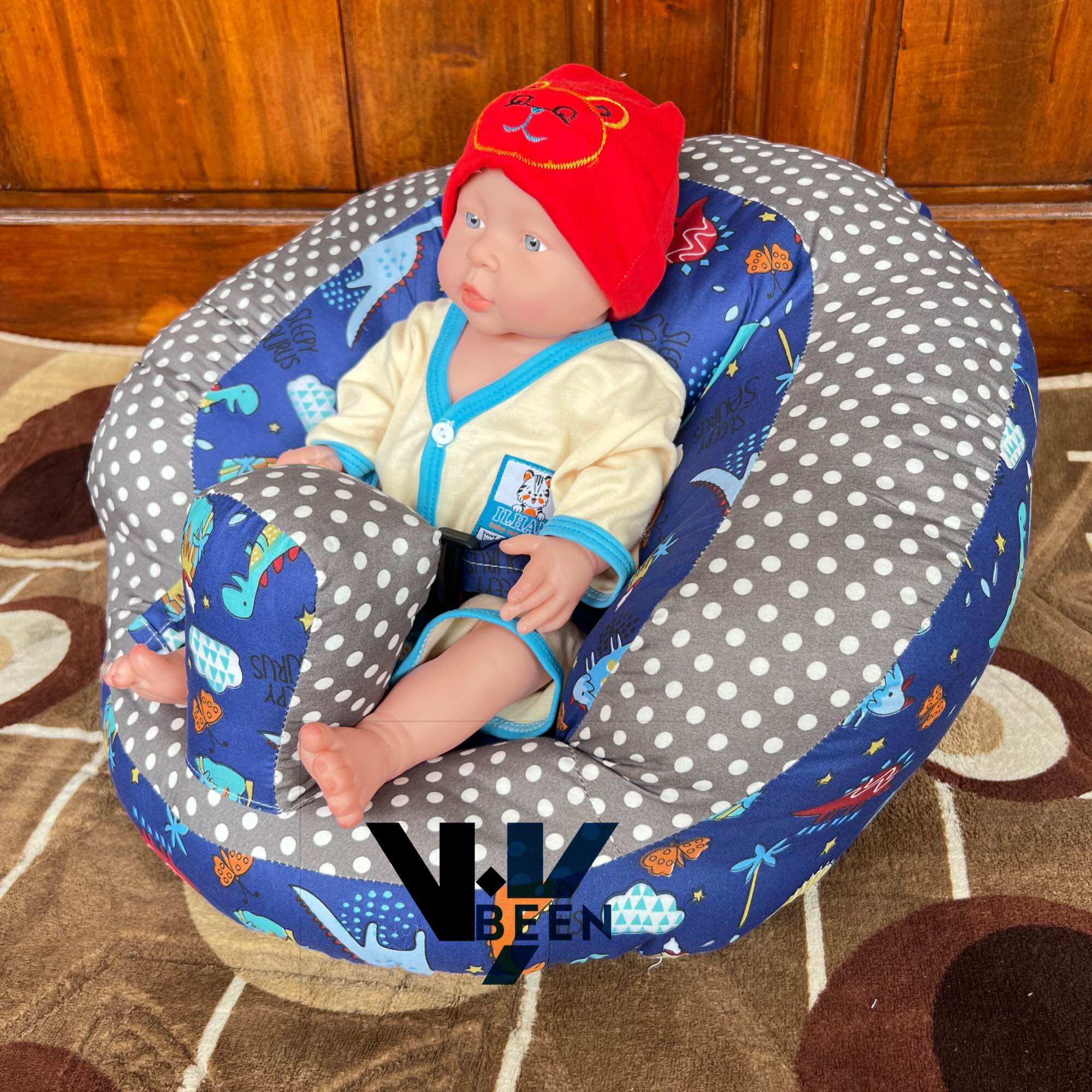 Sofa Belajar Duduk Bayi Premium [BUKAN BAHAN KARET] Kursi Bayi Super Empuk