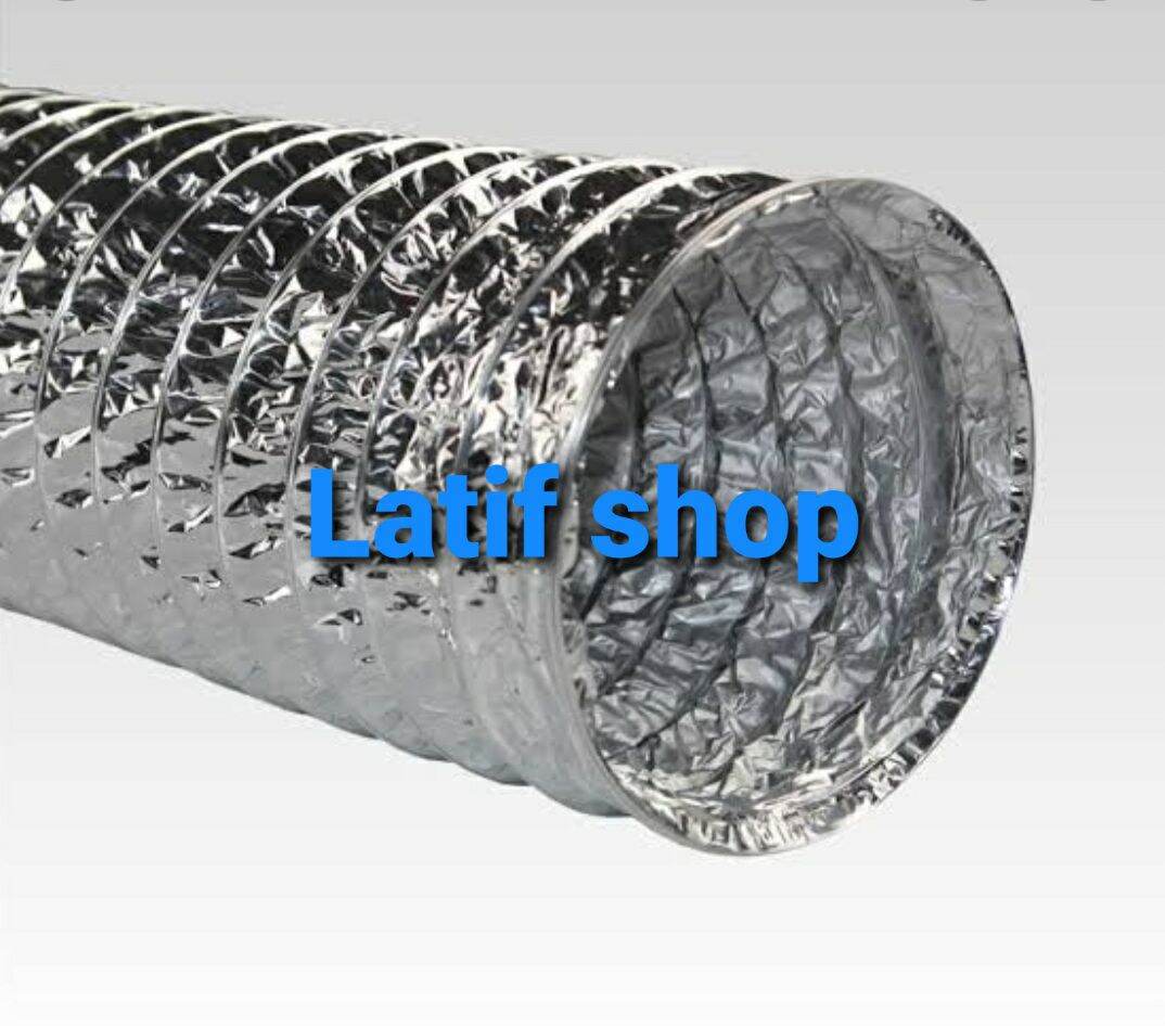flexible ducting 14 inch. pioa exhaust aluminium non isolasi. flexibel