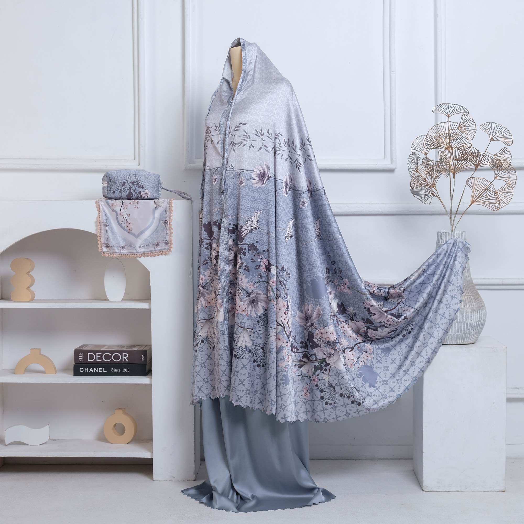 Mukena Dewasa Jumbo SILK FANEL ARMANI Harga 189,000 rupiah*Gratis Ongkir