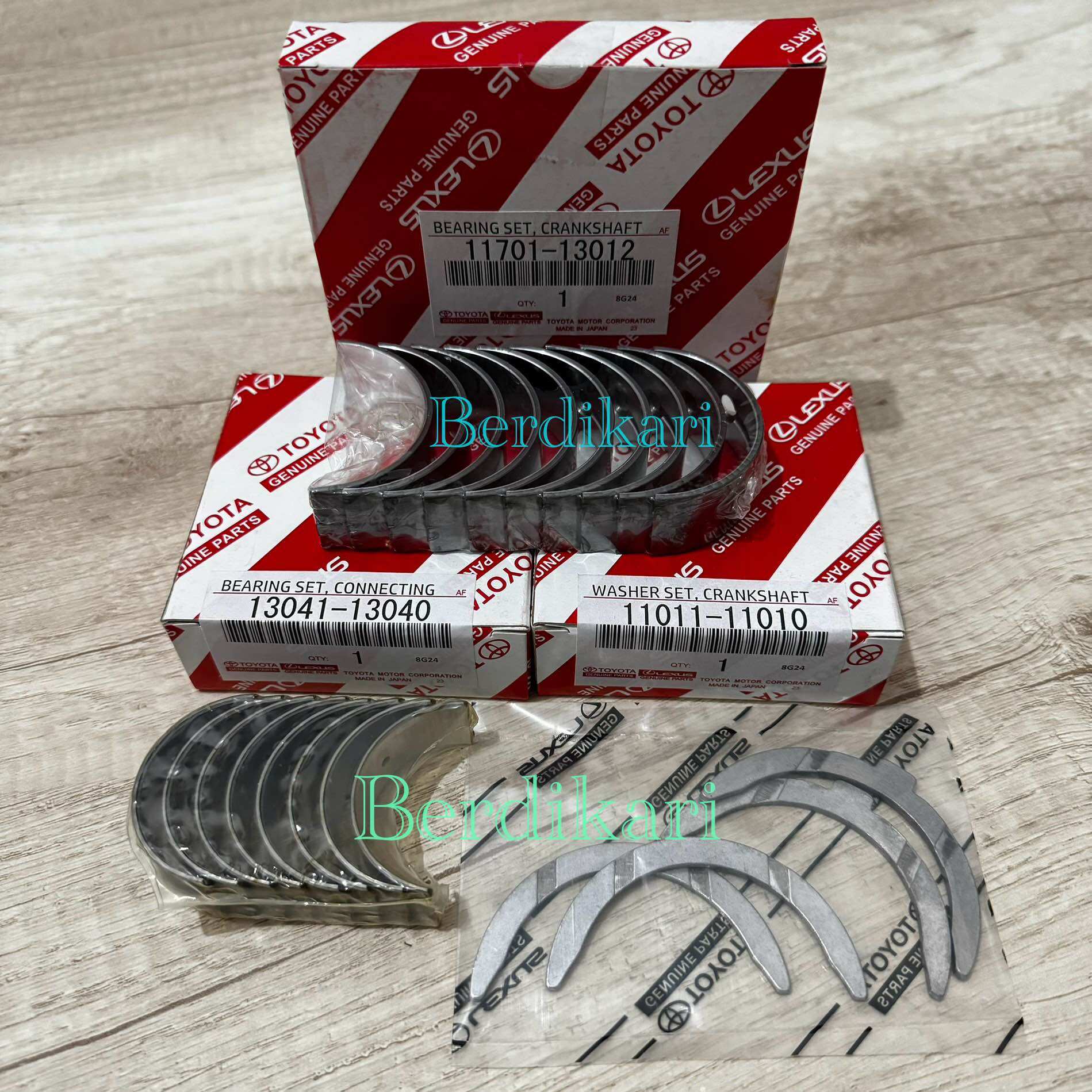 METAL JALAN DUDUK BULAN BEARING SET STANDARD TOYOTA KIJANG BENSIN 3K 4K 5K STD Giá 335,000 Đồng*Miễn phí vận chuyển