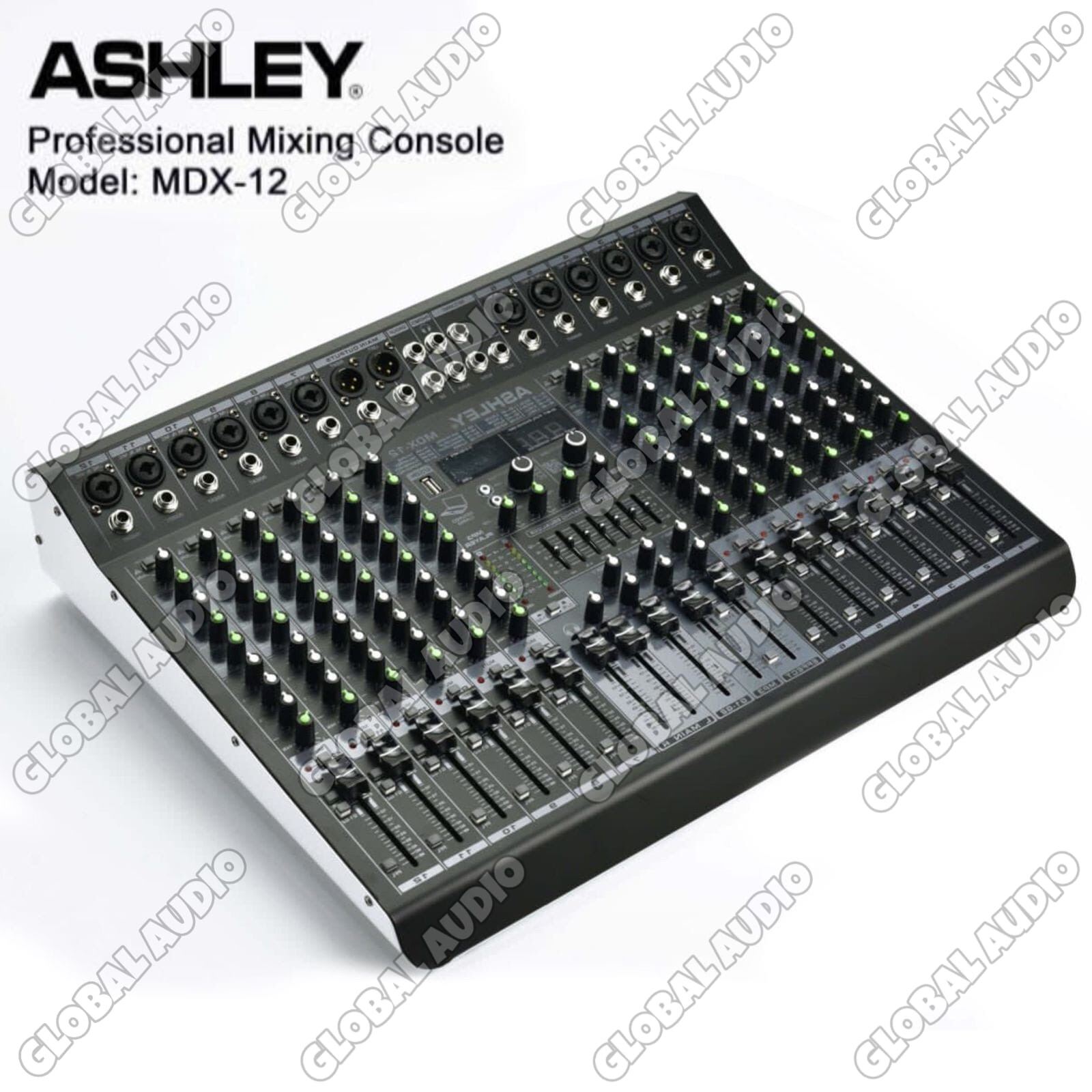 Mixer Audio Ashley MDX 12 12channel Original Ashley Mdx12 Mixing 12