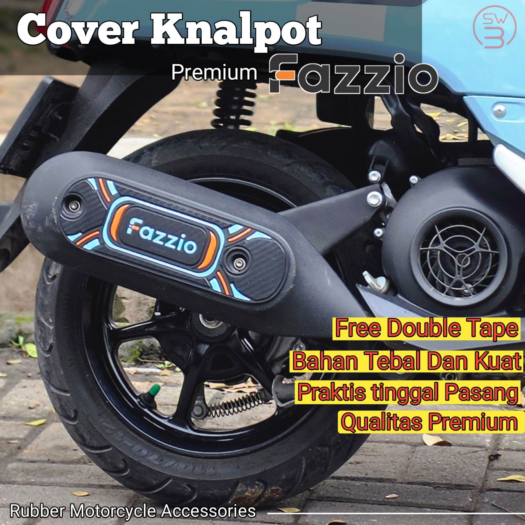 Muffler protector accessories rubber exhaust muffler cover Harga 69,000 rupiah*Gratis Ongkir