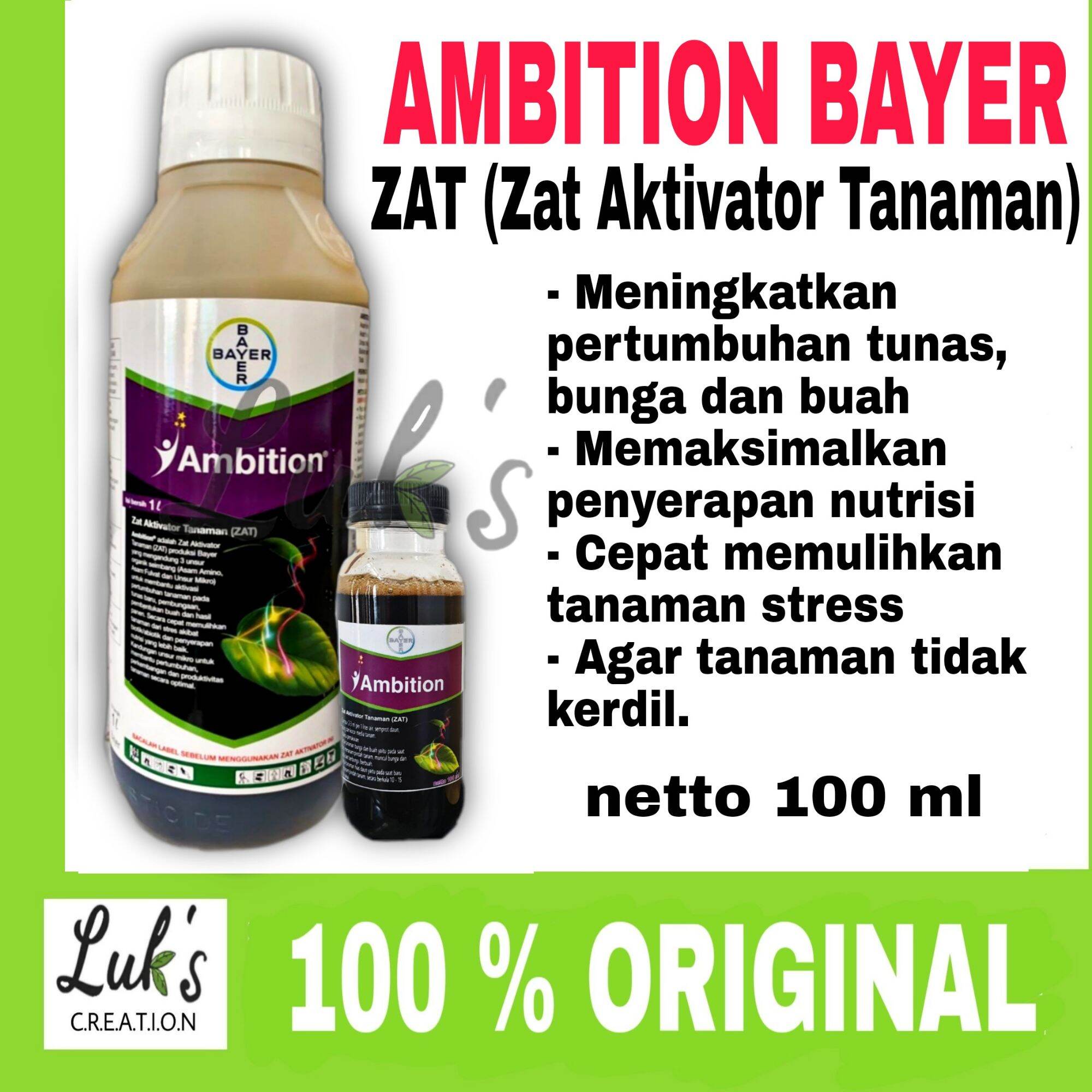 AMBITION BAYER 100 ZAT Zat Aktivator Tanaman Memaksimalkan Pertumbuhan ...