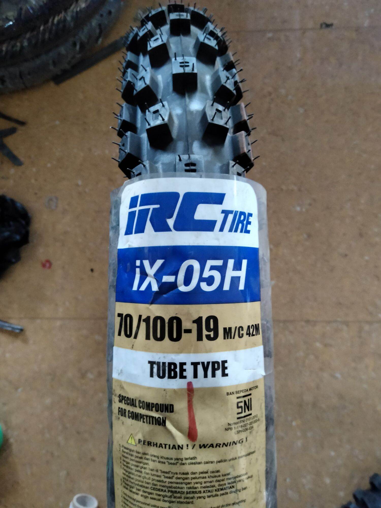 BAN TRAIL IRC IX-05H 70 100 RING 19 MOTOCROSS BAN LUAR IRC 70