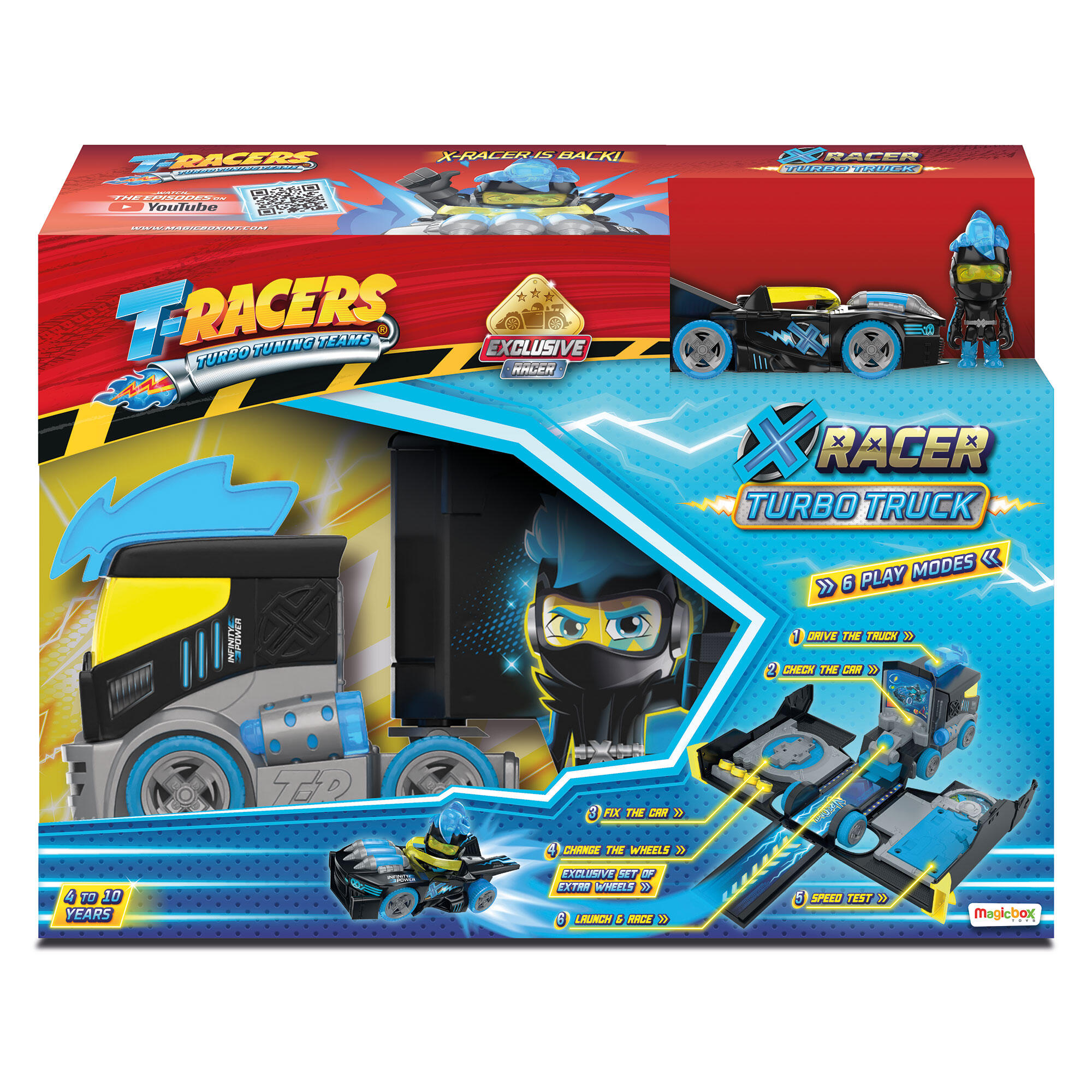 T-racers x-racer turbo truck playset original mainan mobil Mainan