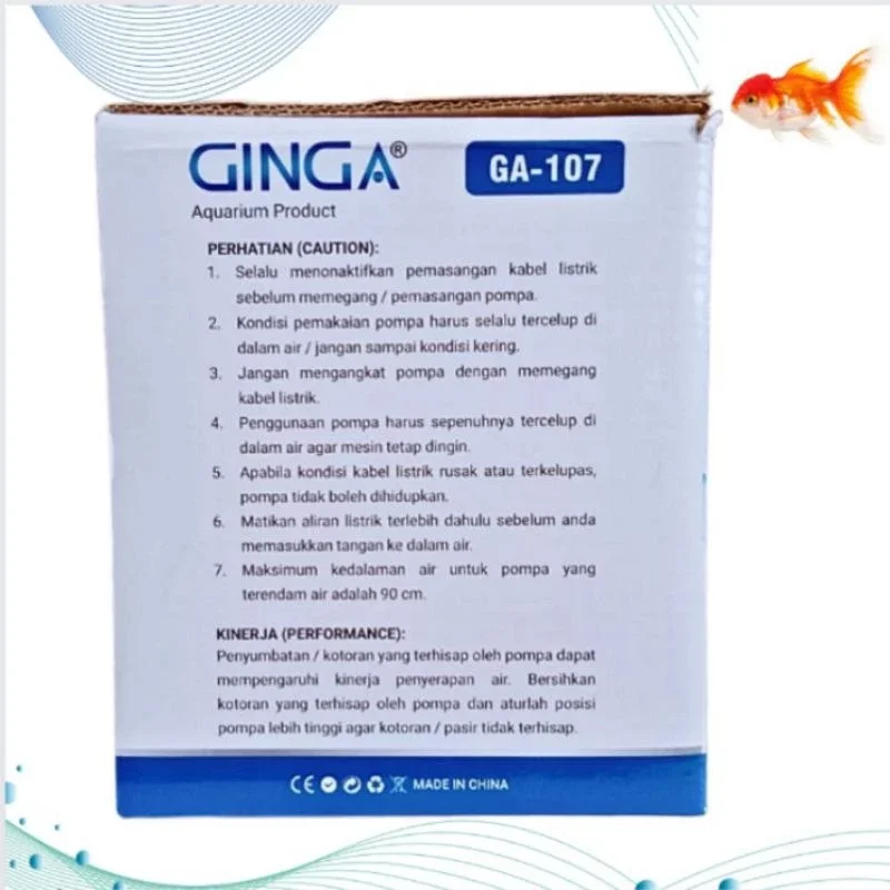 POMPA KOLAM/AIR MANCUR GINGA GA 107