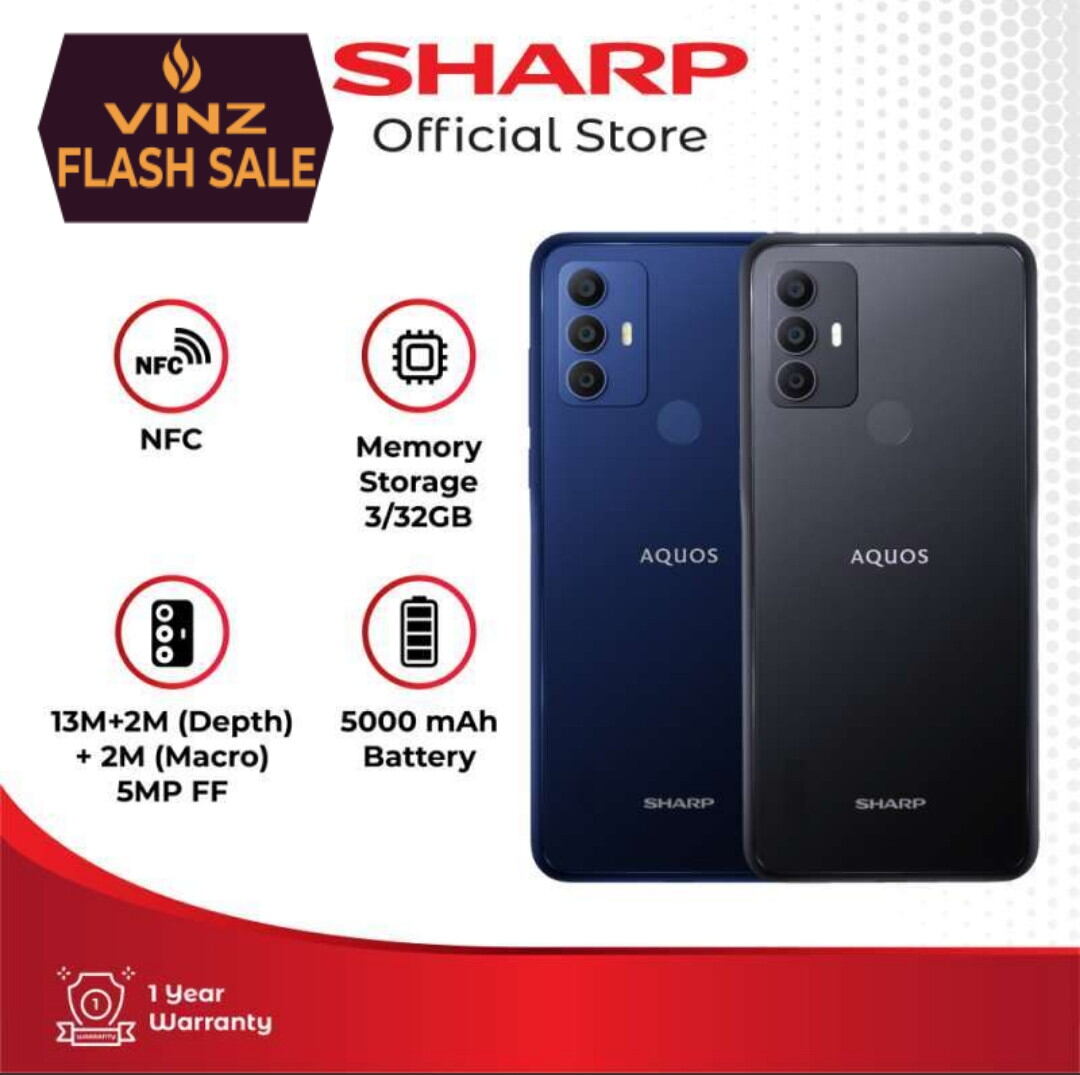 Sharp Aquos V6 Plus NFC Free Earphone Antigores Harga 1,247,000 rupiah*Gratis Ongkir
