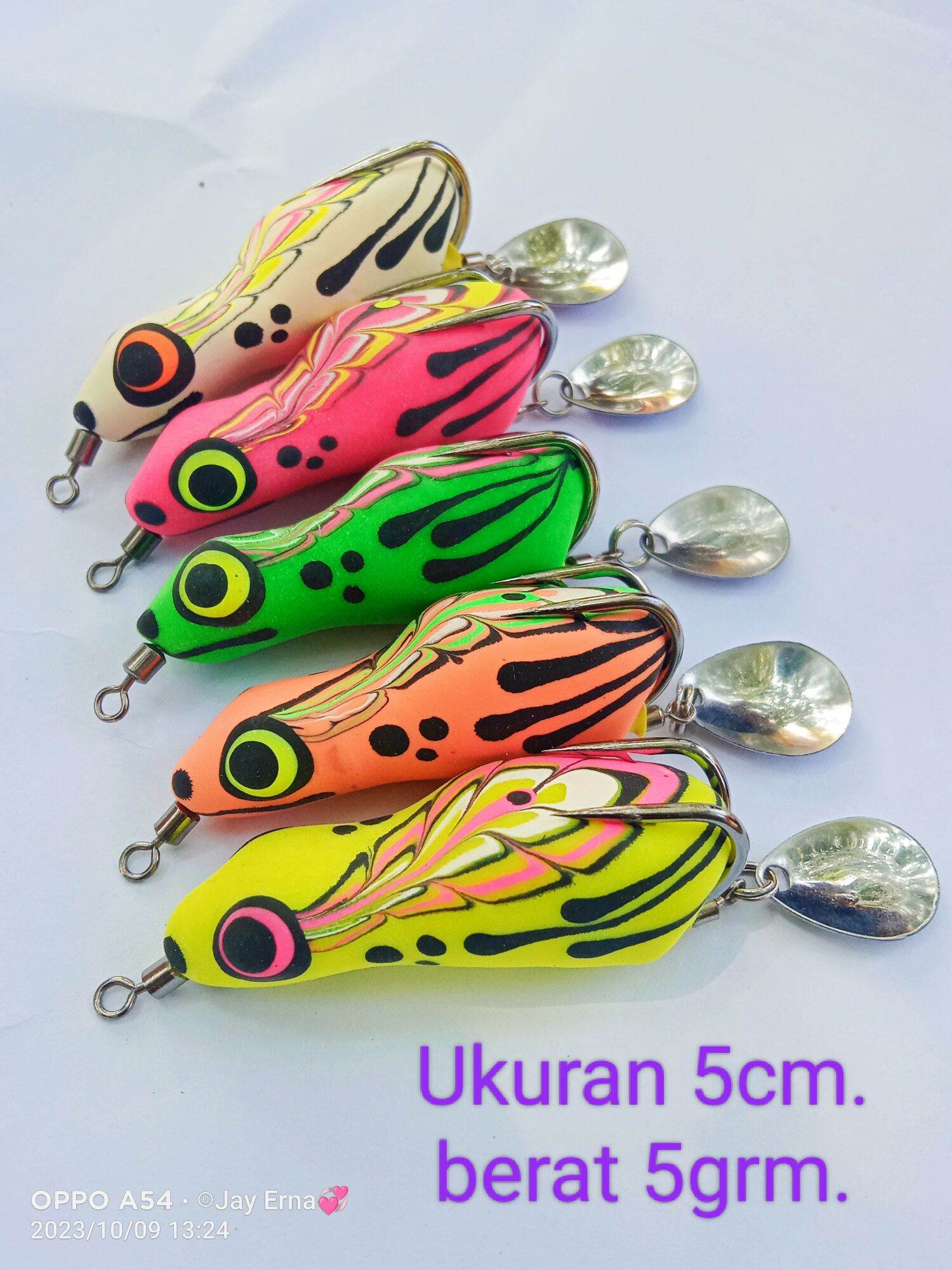sofrog Zay Caster isi 5pcs ukuran 5cm berat 5gr hook 3/0 Lazada Indonesia