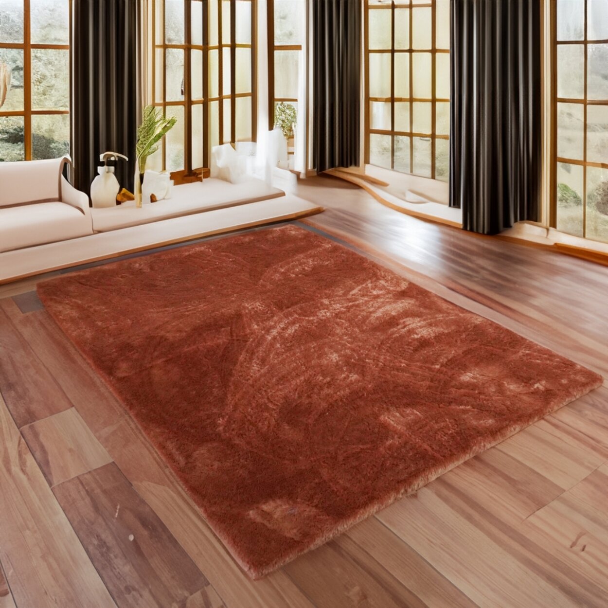 Karpet bulu rasfur empuk ukuran 200X160X3.5CM hdp | karpet aesthetic|karpet kamar tidur|karpet mewah