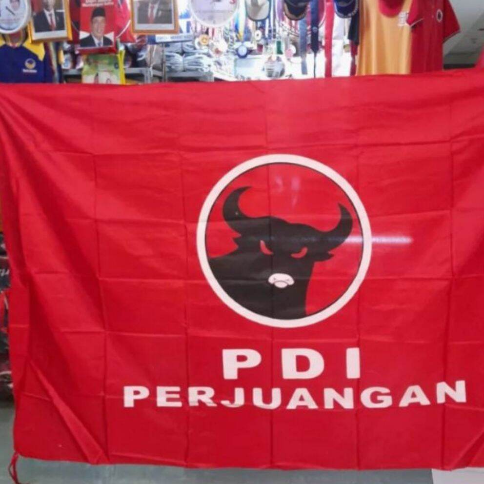 Bendera Partai Pdi Perjuangan Terbaru Uk 80 X 120 50 Lembar ⭐⭐⭐⭐⭐