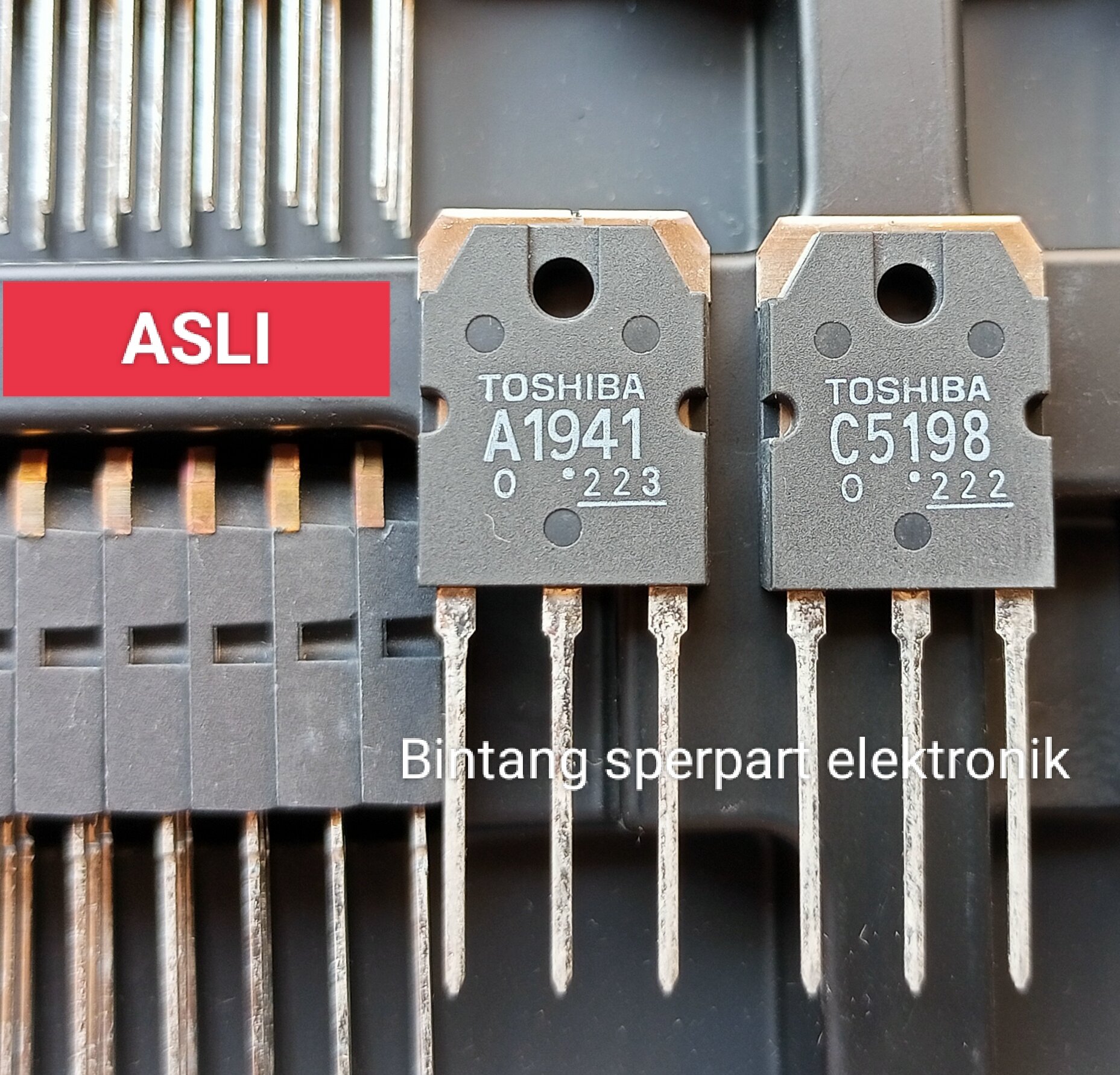 5 Pairs (10 Transistors) 2SC4793 / 2SA1837 Genuine Toshiba NPN/PNP Driver Transistors - New Old Stock