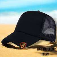 Paket Hemat Murah Mancing Sarung tangan 2 Jari Buntung+Baff+Deker Spandex+Topi(Abu Garcia) Trucker