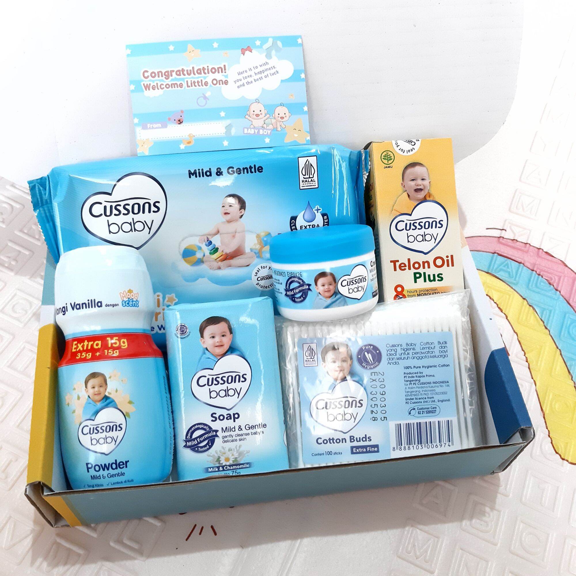 Hampers Cussons Baby Set /Kado Lahiran bayi / hadiah Set Cussons with Box