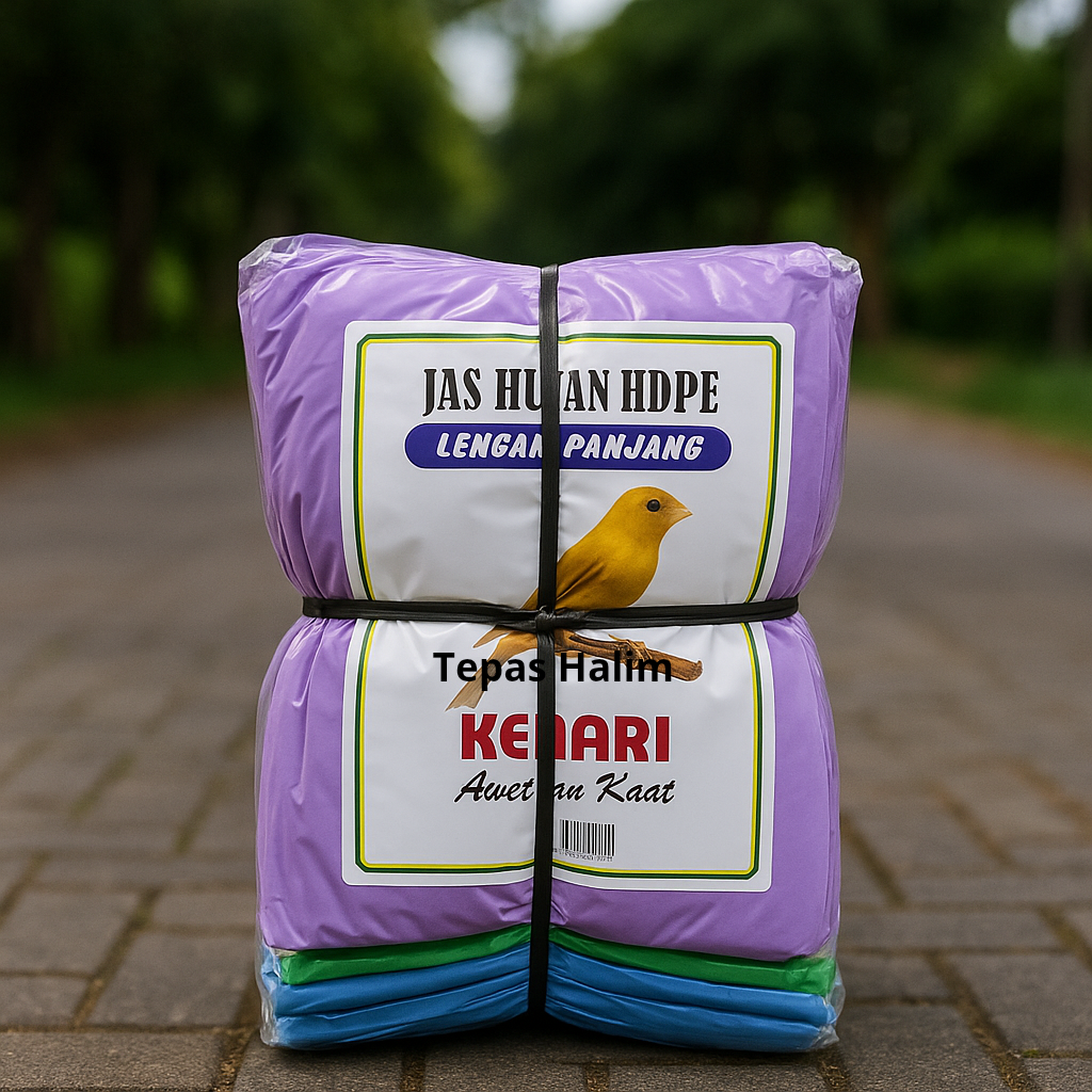 Adult Plastic Raincoat Kenari Poncho Long Sleeve Top 1 Dozen Harga 26,999 rupiah*Gratis Ongkir