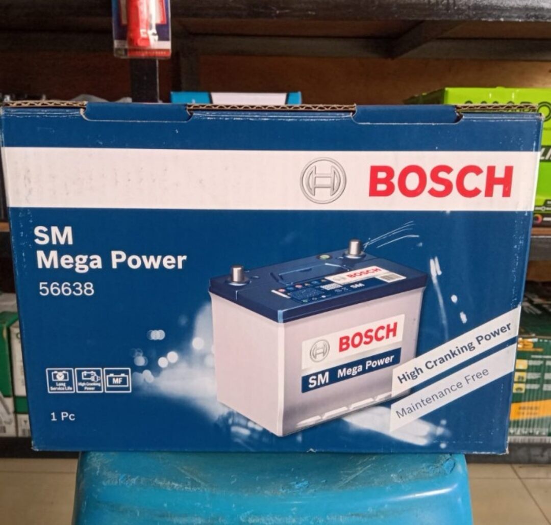 AKI BATERAI KERING BOSCH MF 56638 PERSAMAAN 58024 DAN 57220 12V 66AH ...