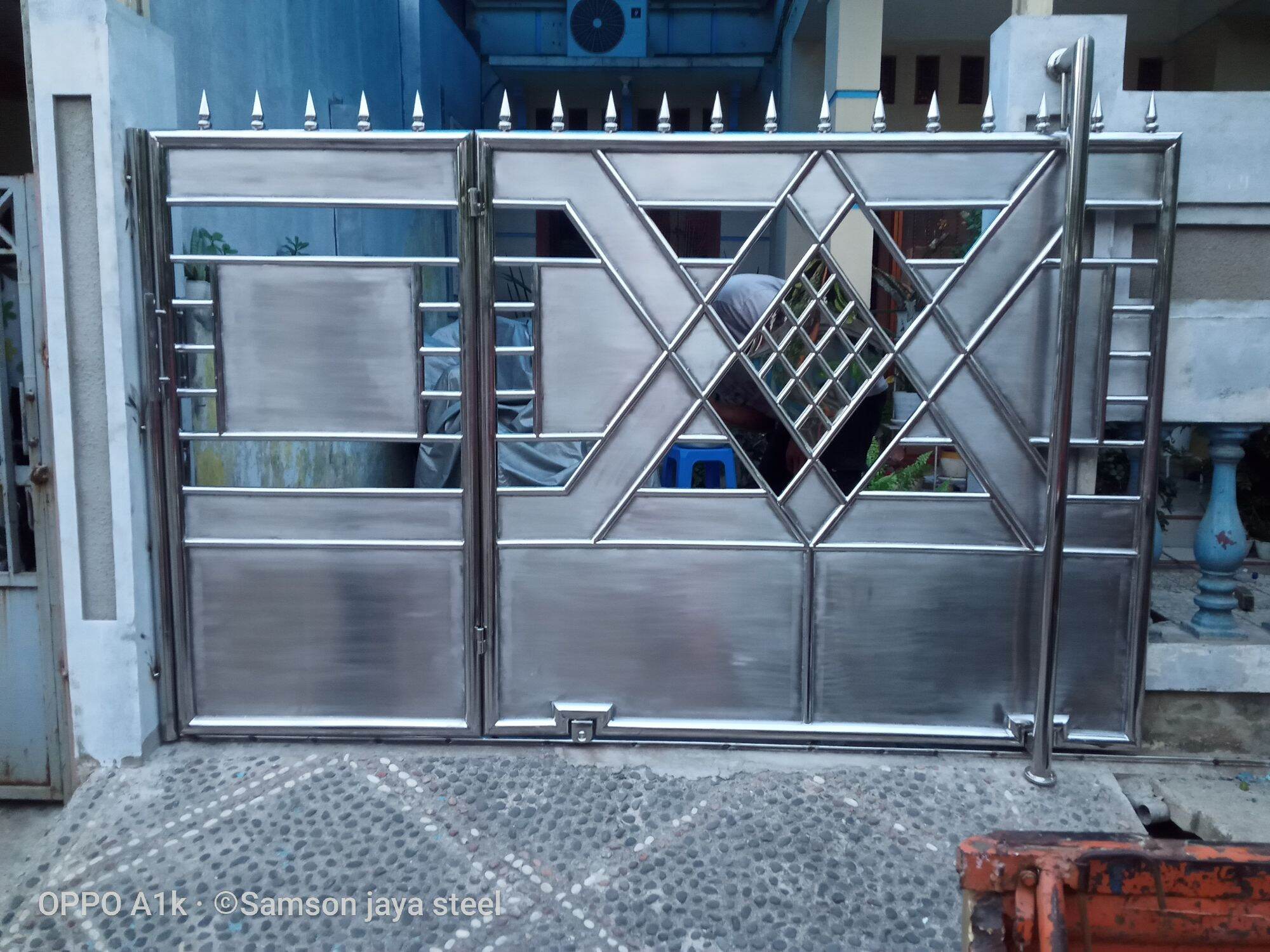 pintu dorong stainless steel | Lazada Indonesia