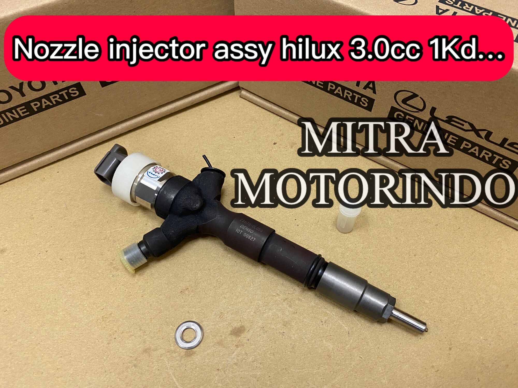 injector assy,nozzle injector assy toyota hilux 3.0cc 1kd 23670-0L050 Harga 3,100,000 rupiah*Gratis Ongkir