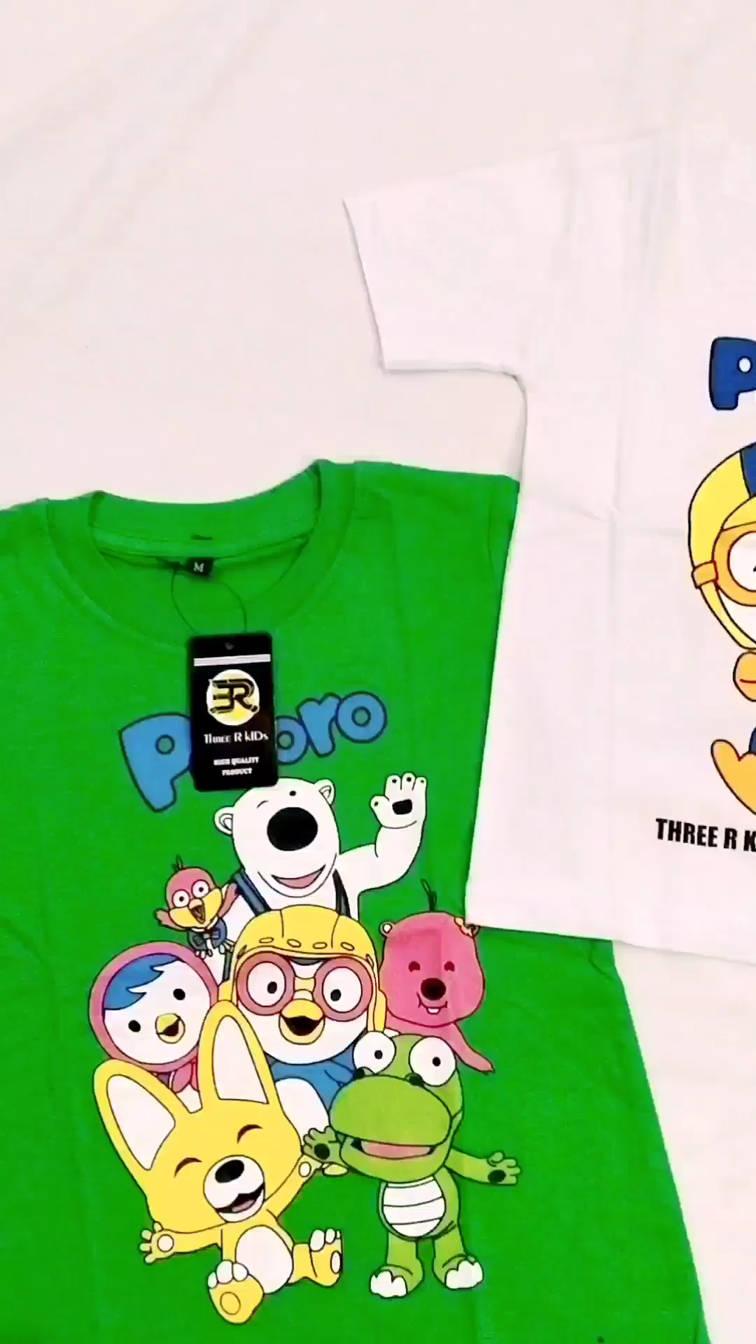Kaos Anak Pororo Lakilaki Perempuan UNIsex 1-10 Tahun MOTIP 2023