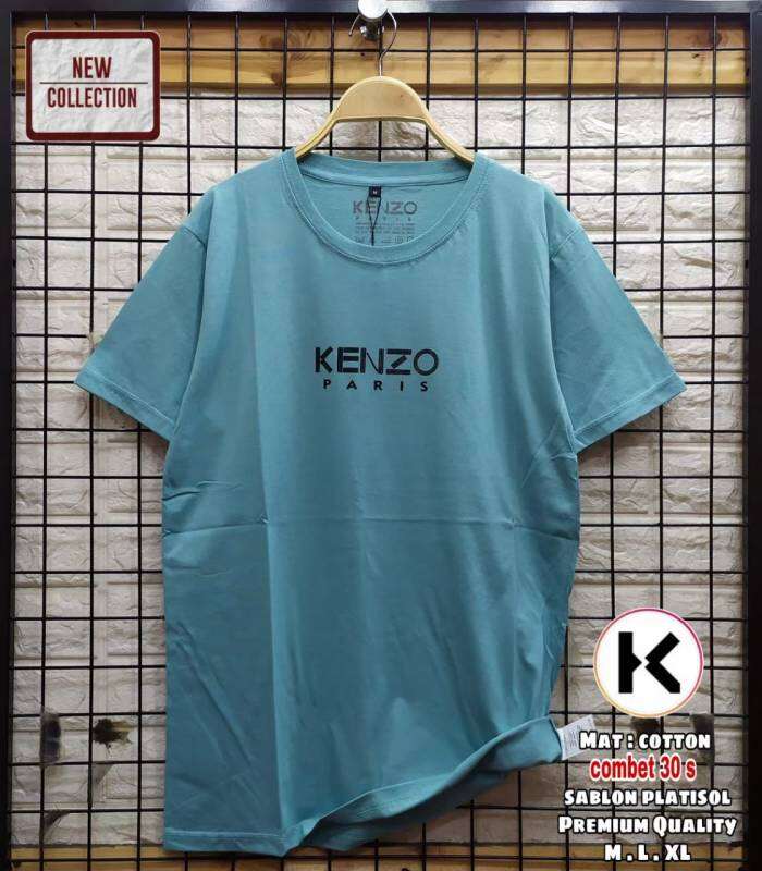 Kaos Sablon Huruf Kenzo Depan Kaos Pria Distro Kaos Kenzo Terlaris Baju Kaos  Distro Unisex Pria Dan Wanita Kaos levis Terbaru Kaos Lengan Pendek Kaos  Termurah Kaos Pria Distro Terpopuler T-shirt Pria