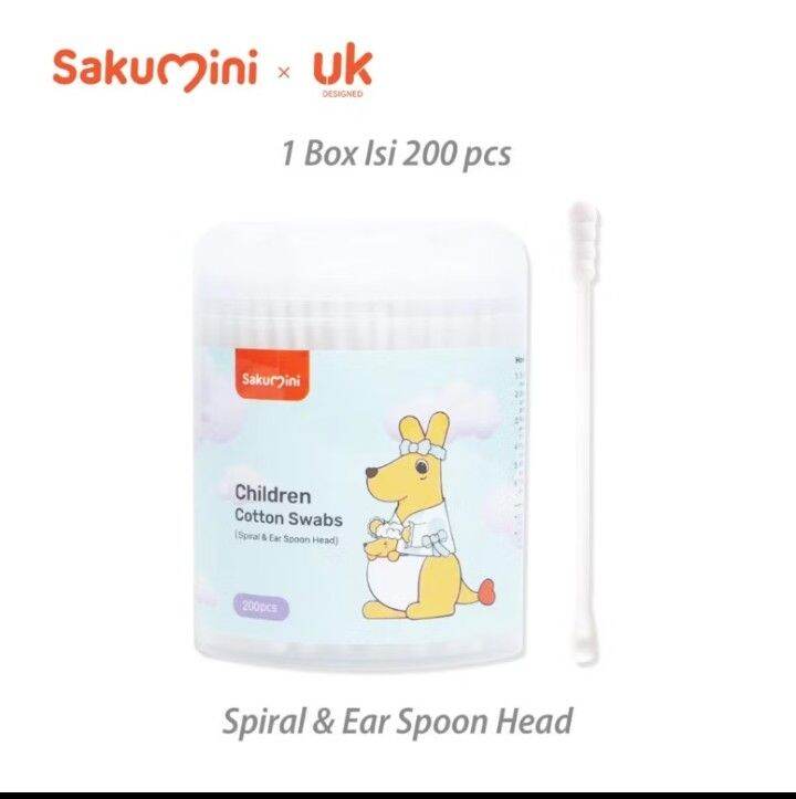 Sakumini Baby Oral Cavity Cleaner Alat Pembersih Lidah Gigi Mulut Bayi Gauze Sticker Finger Brush
