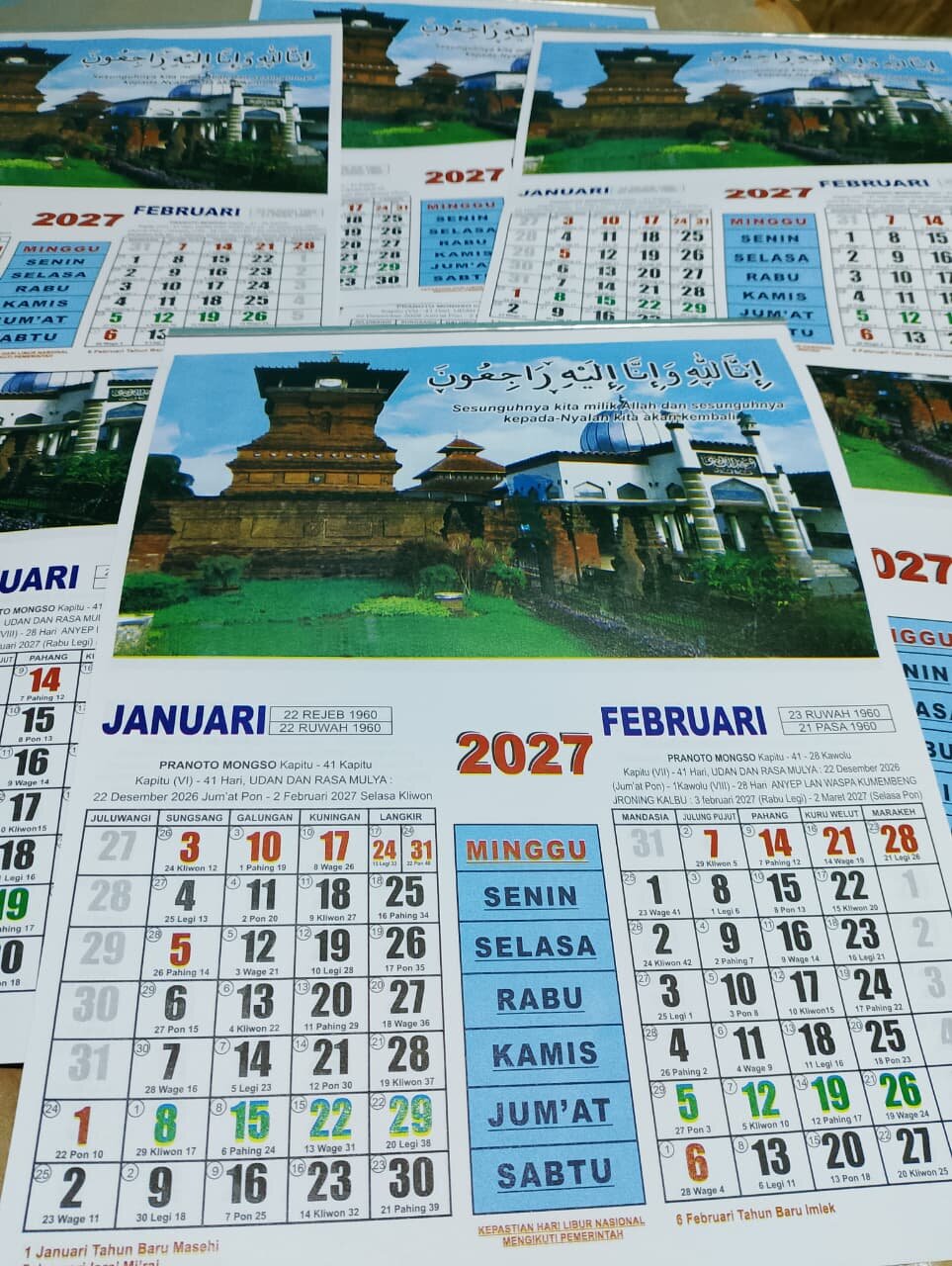 KALENDER 2027 TERBARU MURAH WUKU JAWA LENGKAP