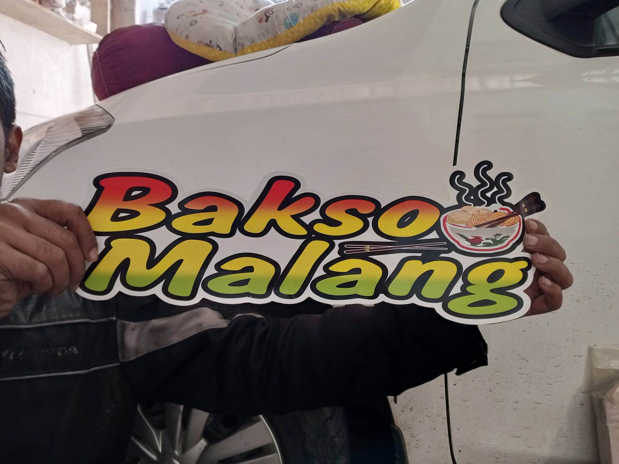 Stiker Kaca Gerobak Tulisan Bakso Malang Lazada Indonesia