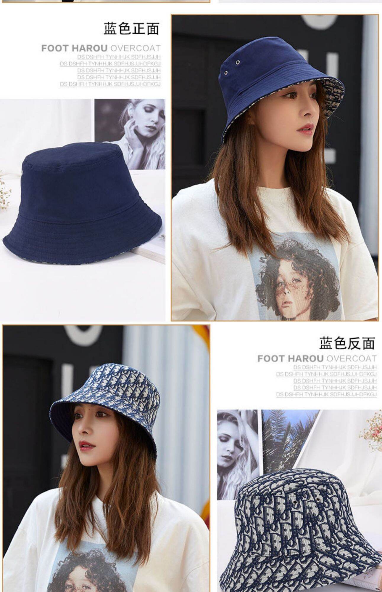 Topi Dio Bucket Hat bolak balik premium 