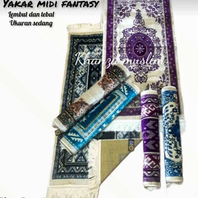 Sajadah Tebal Yakar Midi Fantasy | Sejadah Turki Tanggung 55x110