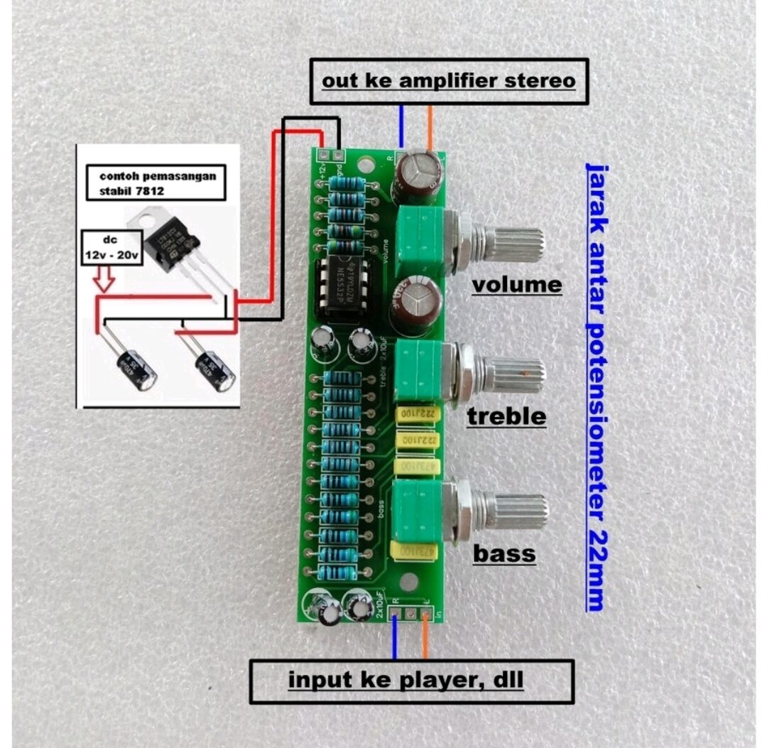 Modul Stereo Tone Control Ne5532 12V Kit Tone Control Stereo Lazada Indonesia