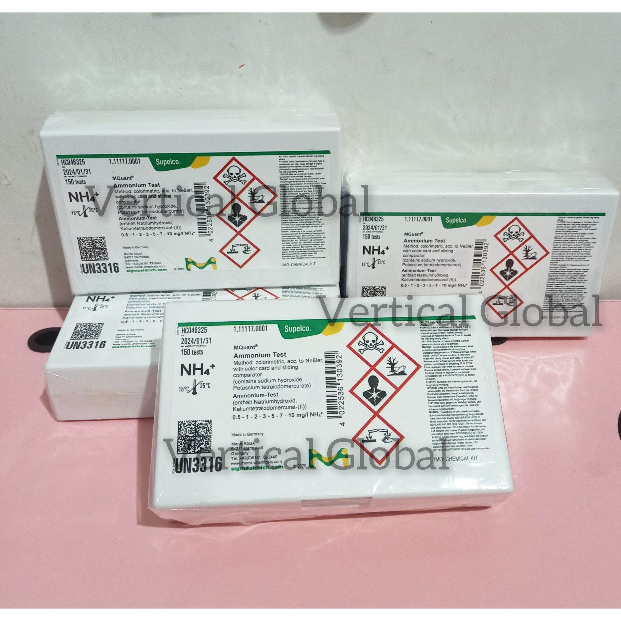 Ammonium Test Kit Merck M.1.11117.0001 Lazada Indonesia