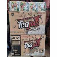 Tea Jus Gula Batu 1 Dus  / Tea Jus Dusan Gula Batu -Tea Jus Kemasan Dus 6 Pack 360 Sachet