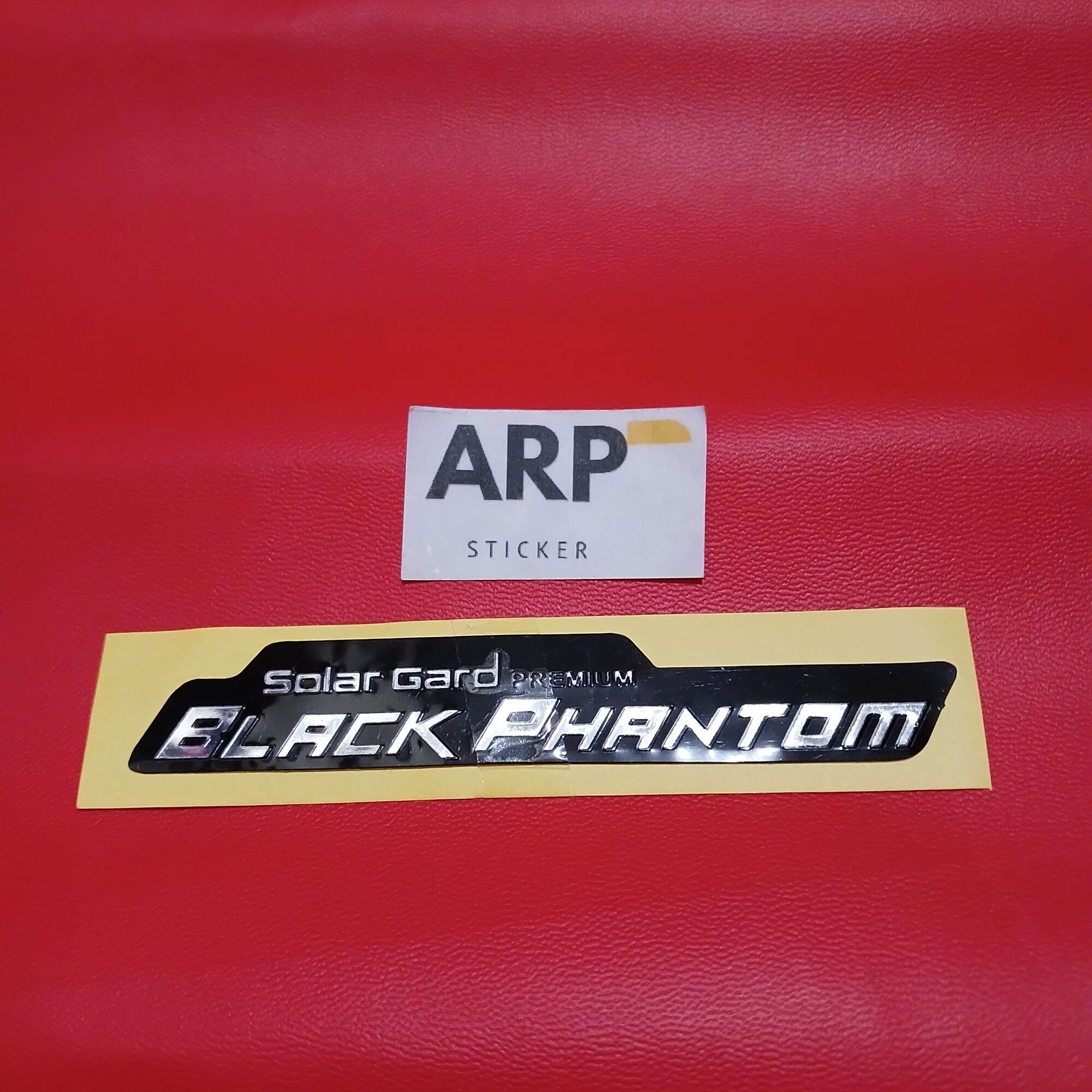 STICKER STIKER EMBLEM EMBOSS BLACK PHANTOM SOLAR GARD PREMIUM Harga  7,500 Ringgit*Penghantaran Percuma