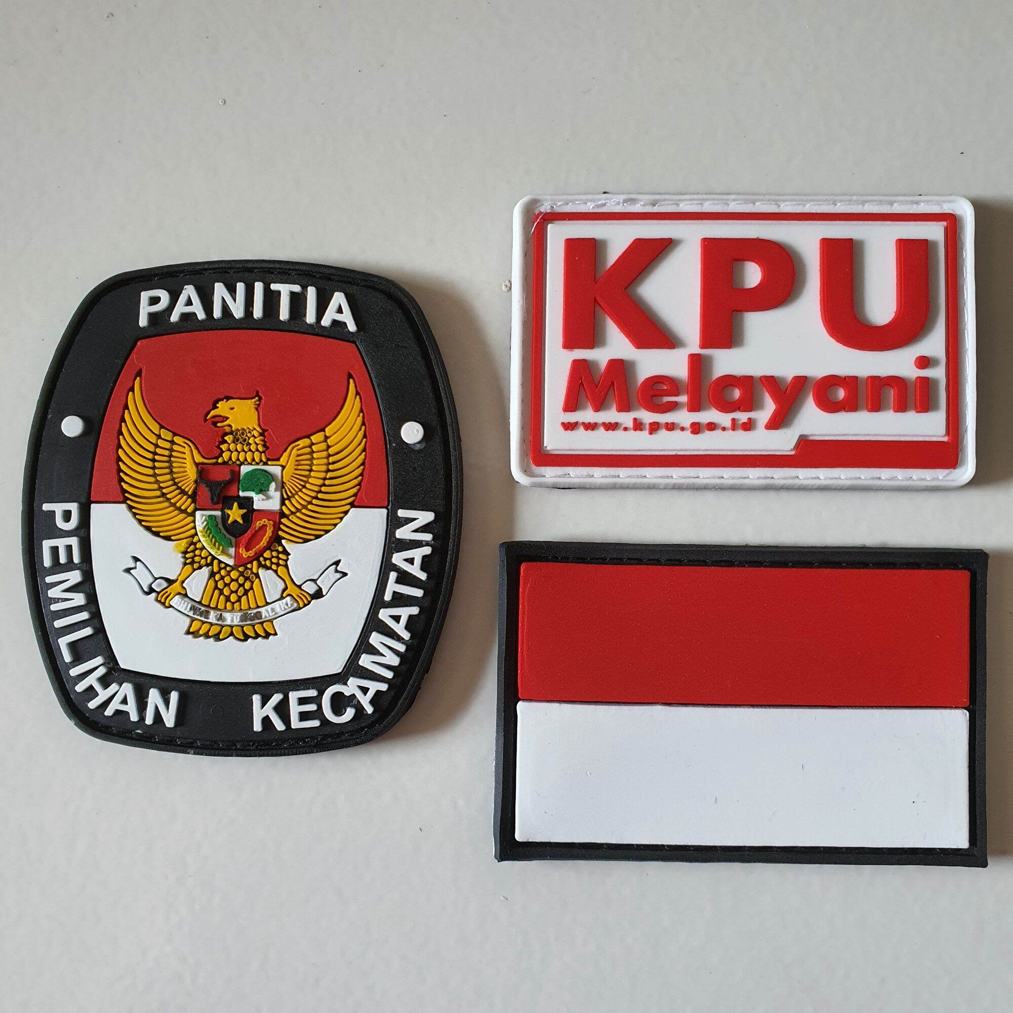 patch rubber satu set logo ppk - panitia pemilihan kecamatan - kpu ...