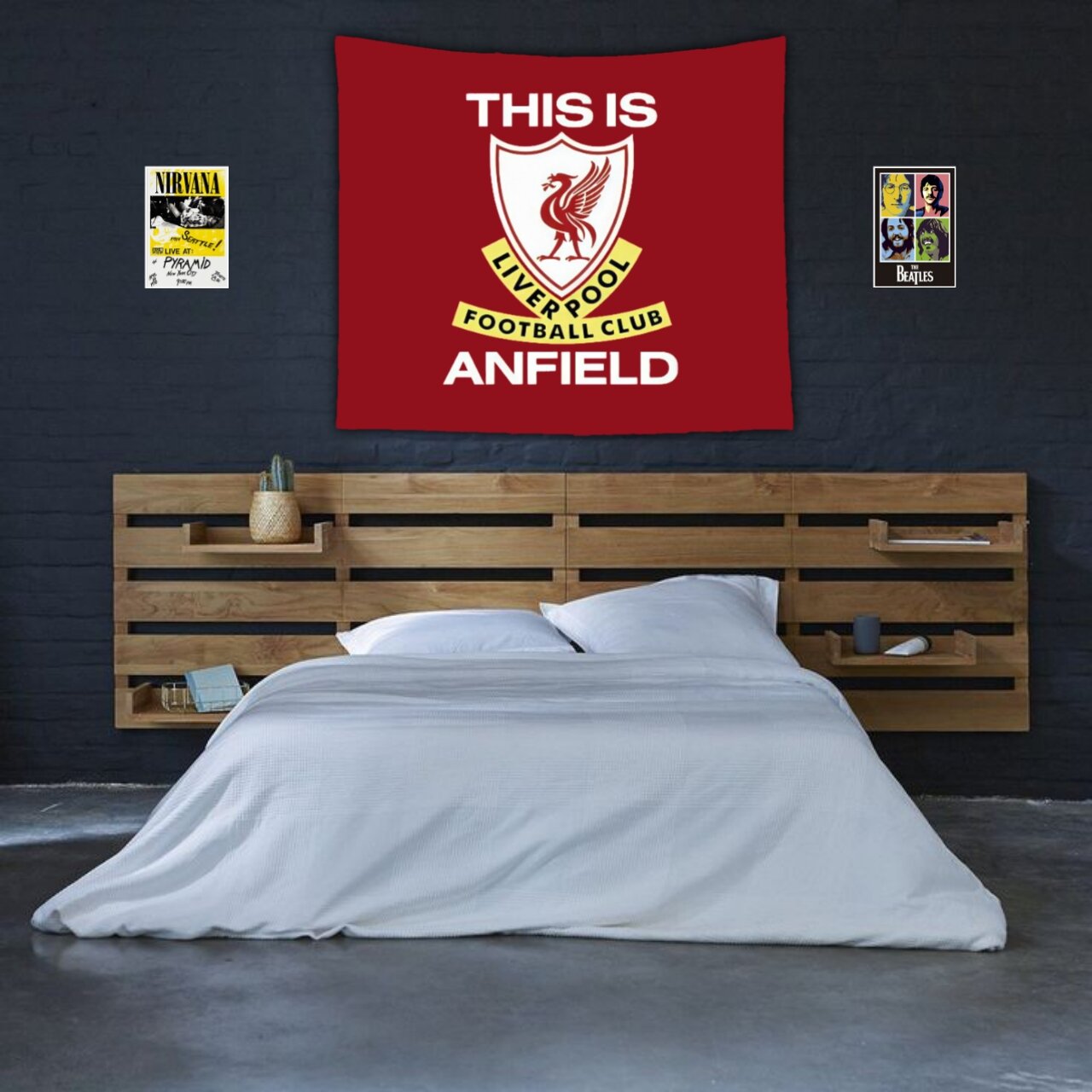 Bendera Liverpool ( BISA COD ) Dekorasi kamar Bendera liverpool