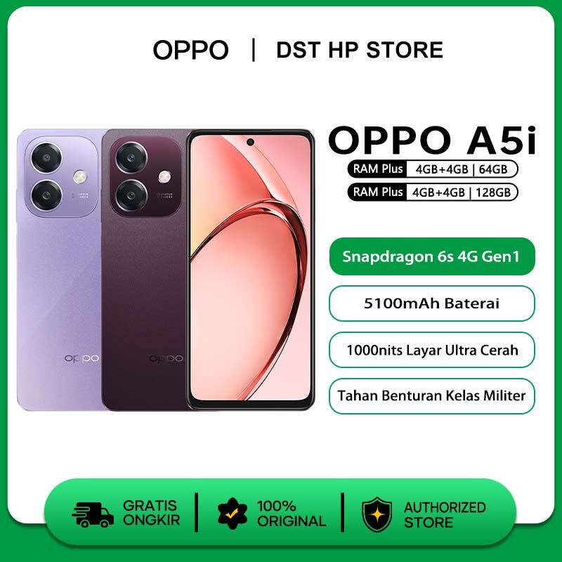 [Official Store] Oppo a5i/A6X 4/64GB 4/128GB 6/128GB-OPPO Indonesia official warranty Giá 1,599,000 Đồng*Miễn phí vận chuyển