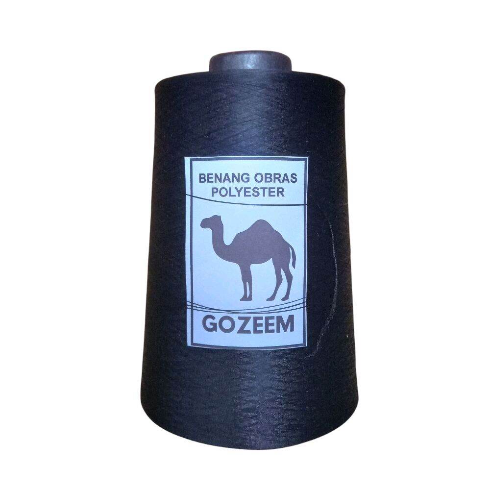 BENANG OBRAS POLYESTER HITAM 500gr